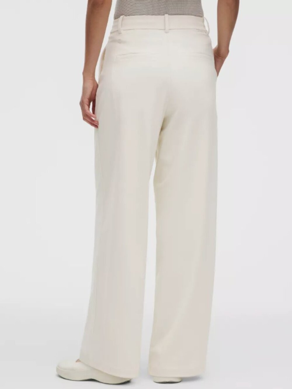 lululemon athletica Cream Wide-Leg Trousers - Picture 2 of 6
